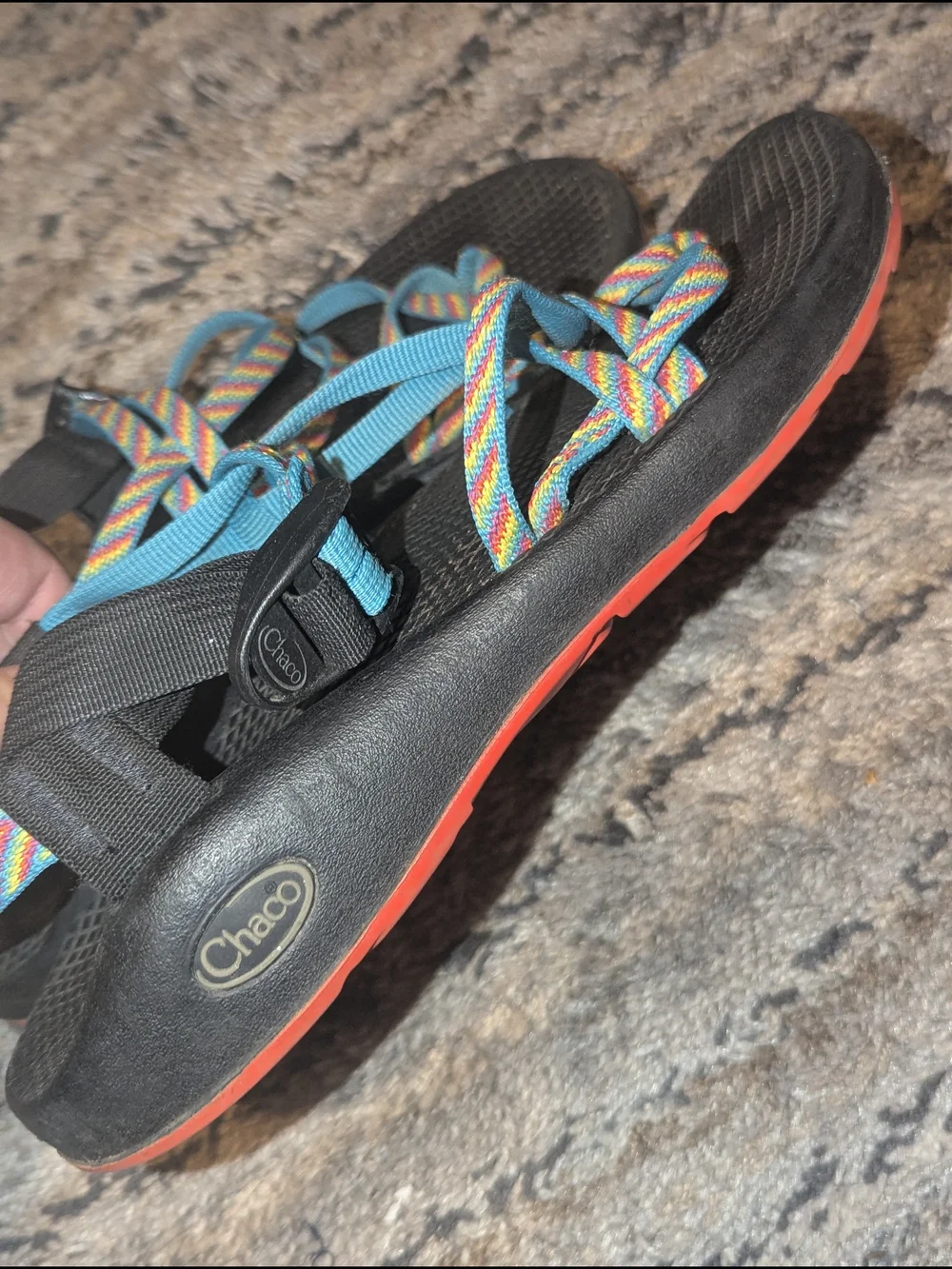 Chaco Women's Rainbow Strappy Sandals in Black